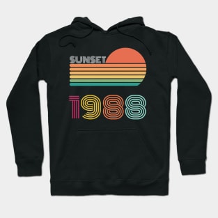 Sunset Retro Vintage 1988 Hoodie